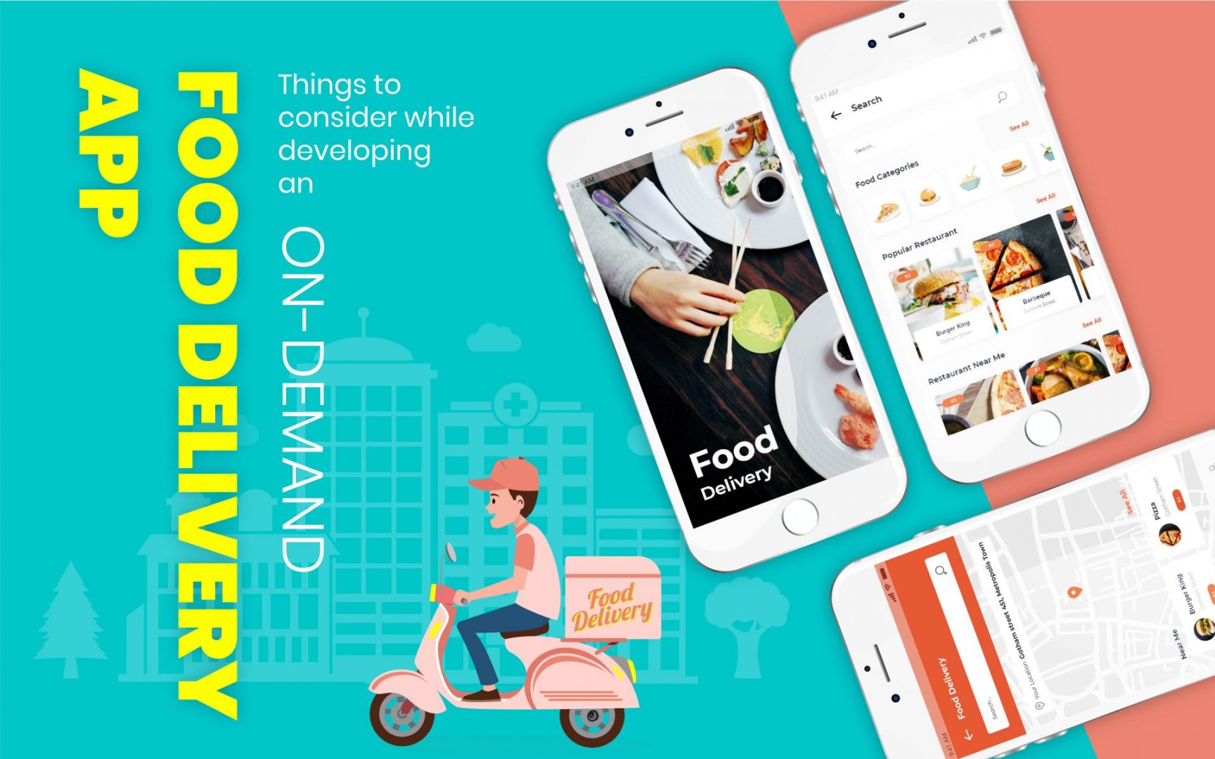 How to develop a food delivery app?