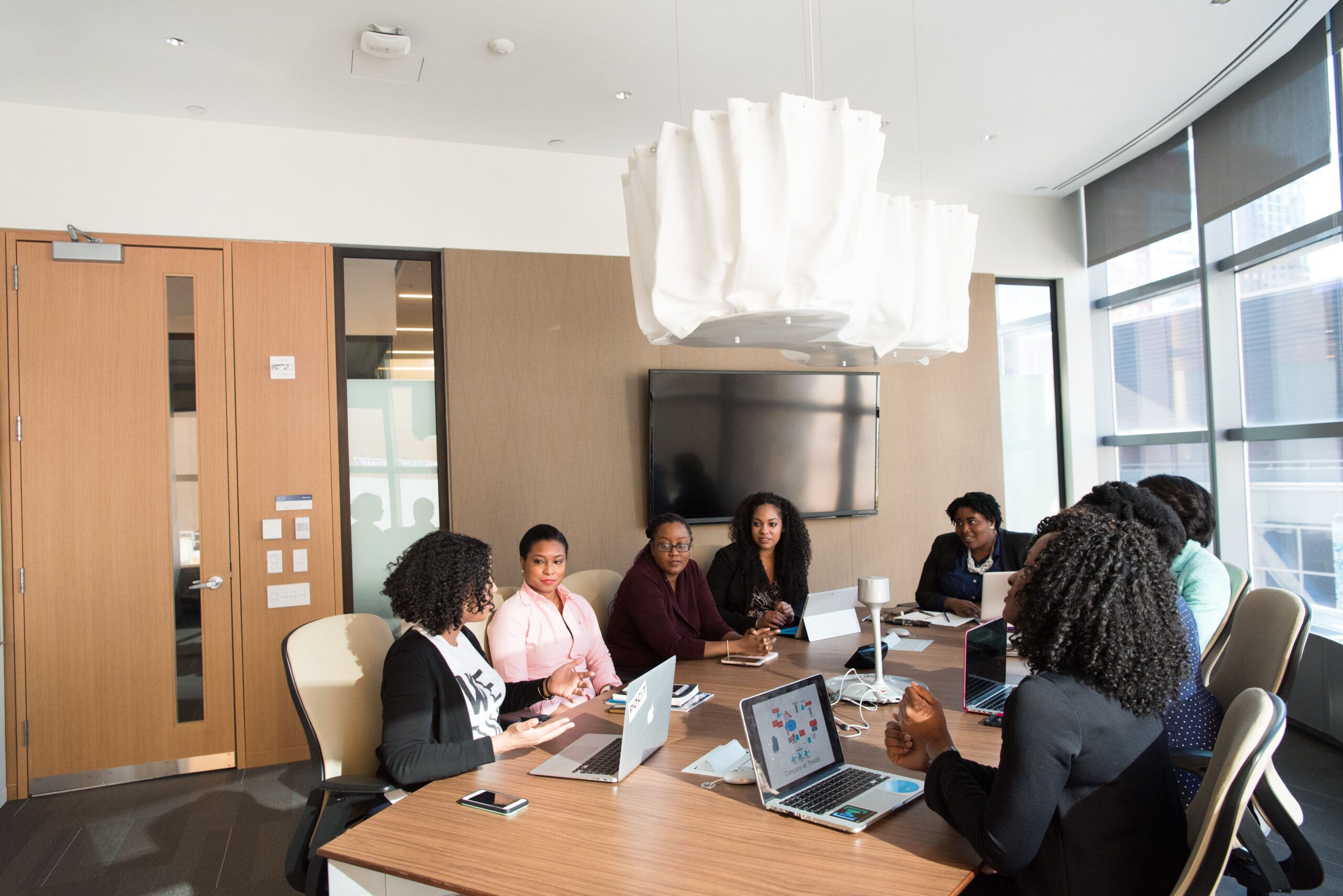 Business meeting of relevant team members