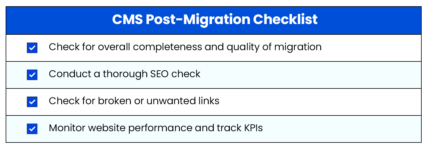 Sitecore to Umbraco migration: Post-migration checklist