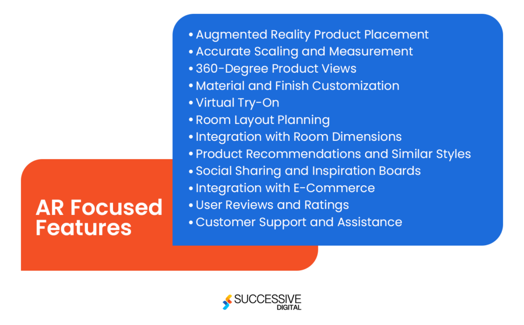 AR Focused Features For eCommerce Store